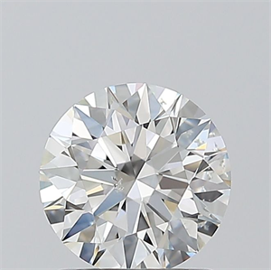 Picture of Natural Diamond 1.03 Carats, Round with Excellent Cut, H Color, SI2 Clarity and Certified by GIA