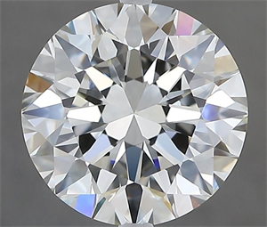Picture of Natural Diamond 2.90 Carats, Round with Excellent Cut, J Color, VVS2 Clarity and Certified by GIA