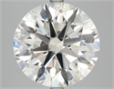 Natural Diamond 7.23 Carats, Round with Excellent Cut, G Color, VS1 Clarity and Certified by HRD
