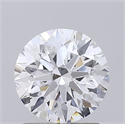 Lab Grown Diamond 1.59 Carats, Round with Ideal Cut, D Color, VS2 Clarity and Certified by IGI