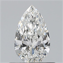 Natural Diamond 0.50 Carats, Pear with  Cut, F Color, VVS2 Clarity and Certified by GIA