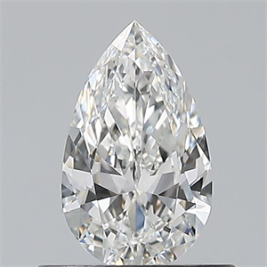 Picture of Natural Diamond 0.50 Carats, Pear with  Cut, F Color, VVS2 Clarity and Certified by GIA