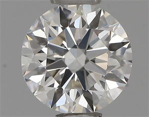 Picture of Natural Diamond 0.53 Carats, Round with Excellent Cut, H Color, VS1 Clarity and Certified by GIA