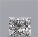Natural Diamond 0.43 Carats, Princess with  Cut, D Color, VS1 Clarity and Certified by GIA