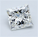 Diamante Natural 3.01 quilates, Princesa , Color G, claridad SI1 y certificado GIA