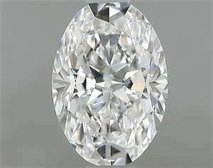 Picture of Natural Diamond 0.54 Carats, Oval with  Cut, F Color, VVS2 Clarity and Certified by GIA