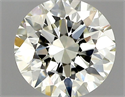 Natural Diamond 0.54 Carats, Round with Excellent Cut, M Color, VVS1 Clarity and Certified by GIA
