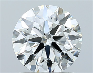 Picture of Natural Diamond 1.23 Carats, Round with Excellent Cut, I Color, SI1 Clarity and Certified by GIA
