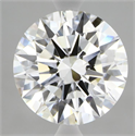 Lab Grown Diamond 3.08 Carats, Round with Ideal Cut, E Color, VVS2 Clarity and Certified by IGI