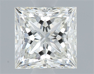 Picture of Natural Diamond 0.71 Carats, Princess with  Cut, I Color, VS1 Clarity and Certified by GIA