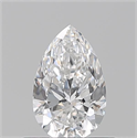 Diamante Natural 0.50 quilates, De pera , Color E, claridad VVS2 y certificado GIA