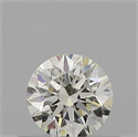 Natural Diamond 0.40 Carats, Round with Excellent Cut, K Color, VVS1 Clarity and Certified by GIA