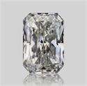 Natural Diamond 0.72 Carats, Radiant with  Cut, G Color, VVS2 Clarity and Certified by GIA
