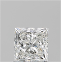 Natural Diamond 1.01 Carats, Princess with  Cut, H Color, VVS2 Clarity and Certified by GIA