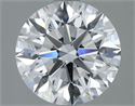 Natural Diamond 2.61 Carats, Round with Excellent Cut, D Color, VS2 Clarity and Certified by GIA