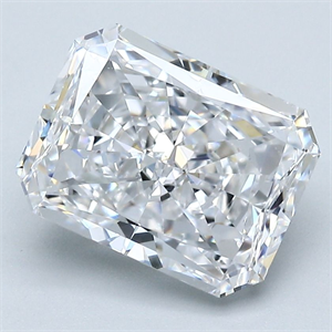Picture of Natural Diamond 3.01 Carats, Radiant with  Cut, D Color, VS2 Clarity and Certified by GIA