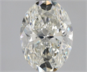 Natural Diamond 1.30 Carats, Oval with  Cut, I Color, VS1 Clarity and Certified by GIA