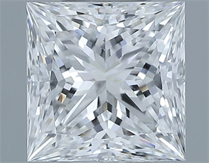 Picture of Natural Diamond 1.07 Carats, Princess with  Cut, F Color, VS1 Clarity and Certified by GIA
