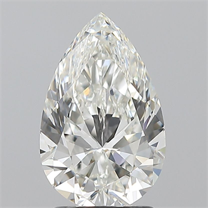 Picture of Natural Diamond 2.01 Carats, Pear with  Cut, H Color, VS1 Clarity and Certified by GIA