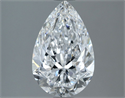 Natural Diamond 1.80 Carats, Pear with  Cut, E Color, VVS1 Clarity and Certified by GIA