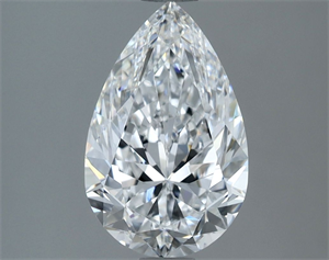 Picture of Natural Diamond 1.80 Carats, Pear with  Cut, E Color, VVS1 Clarity and Certified by GIA