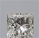 Natural Diamond 0.50 Carats, Princess with  Cut, G Color, VS2 Clarity and Certified by IGI