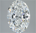 Diamante Natural 3.01 quilates, Ovalado , Color F, claridad VS2 y certificado GIA