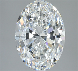Foto Diamante Natural 3.01 quilates, Ovalado , Color F, claridad VS2 y certificado GIA de