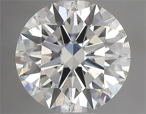 Picture of Natural Diamond 1.10 Carats, Round with Excellent Cut, K Color, SI1 Clarity and Certified by GIA
