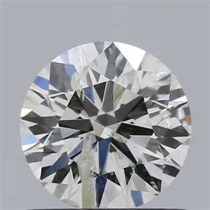 Picture of Natural Diamond 0.71 Carats, Round with Excellent Cut, G Color, I1 Clarity and Certified by IGI