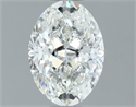 Natural Diamond 1.31 Carats, Oval with  Cut, H Color, SI2 Clarity and Certified by GIA