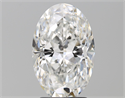 Diamante Natural 3.05 quilates, Ovalado , Color F, claridad VVS2 y certificado GIA