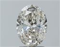 Natural Diamond 1.70 Carats, Oval with  Cut, J Color, VS2 Clarity and Certified by GIA