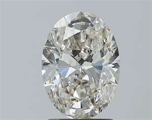 Picture of Natural Diamond 1.70 Carats, Oval with  Cut, J Color, VS2 Clarity and Certified by GIA
