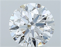 Natural Diamond 1.50 Carats, Round with Excellent Cut, E Color, VVS1 Clarity and Certified by GIA