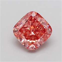 Picture of Lab Grown Diamond 1.76 Carats, CUSHION MODIFIED with  Cut, Fancy Vivid Pink Color, VS1 Clarity and Certified by IGI