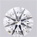 Lab Grown Diamond 4.70 Carats, Round with Ideal Cut, D Color, IF Clarity and Certified by IGI
