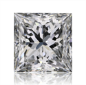 Natural Diamond 0.50 Carats, Princess with  Cut, E Color, VVS1 Clarity and Certified by GIA