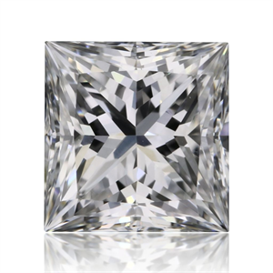 Picture of Natural Diamond 0.50 Carats, Princess with  Cut, E Color, VVS1 Clarity and Certified by GIA