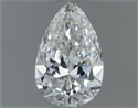 Natural Diamond 0.60 Carats, Pear with  Cut, H Color, SI1 Clarity and Certified by GIA