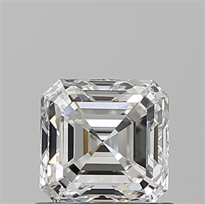 Foto Diamante Natural 0.90 quilates, Asscher , Color G, claridad VVS2 y certificado GIA de