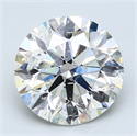 3.00 quilates, Redondo Diamante , Color G, claridad SI2 y certificado por IGI be