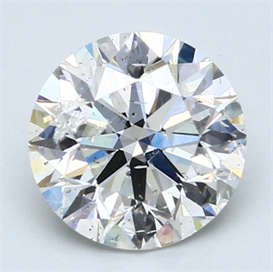 Picture of 3.00 Carats, Round Diamond with Excellent Cut, G Color, SI2 Clarity and Certified by IGI be