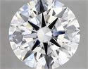 Lab Grown Diamond 4.12 Carats, Round with Excellent Cut, E Color, VVS2 Clarity and Certified by GIA