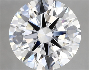 Picture of Lab Grown Diamond 4.12 Carats, Round with Excellent Cut, E Color, VVS2 Clarity and Certified by GIA