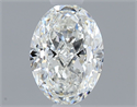 Natural Diamond 0.60 Carats, Oval with  Cut, G Color, VS2 Clarity and Certified by GIA