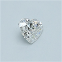 Natural Diamond 0.41 Carats, Heart with  Cut, E Color, VVS2 Clarity and Certified by GIA