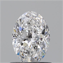 Natural Diamond 0.60 Carats, Oval with  Cut, D Color, SI1 Clarity and Certified by GIA