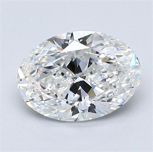 Picture of Natural Diamond 1.20 Carats, Oval with  Cut, F Color, SI1 Clarity and Certified by GIA