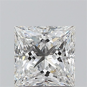 Picture of Natural Diamond 1.01 Carats, Princess with  Cut, E Color, VS1 Clarity and Certified by GIA